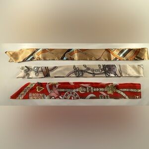 Silk Scarves Set for Handbags